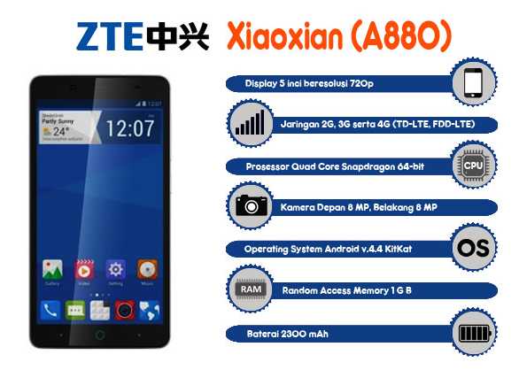 ZTE Xiaoxian A880